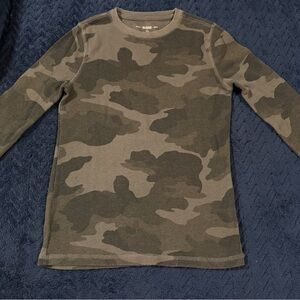 Kids Medium Urban Pipeline Gray Camo Thermal Shirt